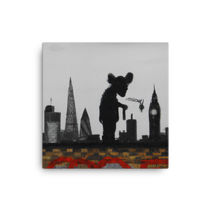 London Plague Banksy Inspired Painting Canvas