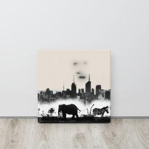 Joburg Wildlife Banksy Inspired Painting Canvas